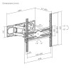 SUPORT TV CU INCLINARE SI DUBLA ROTATIE 32-70”