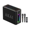 BOXA PORTABILA CU 2 MICROFOANE WIRELESS-IPX6-80W