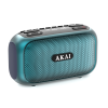 Radio Portabil AKAI, Bluetooth 5.3, 6W RMS, Autonomie 6h, USB, Card TF, AUX, Lumini RGB, Negru Radio Portabil AKAI, Bluetooth 5.3, 6W RMS, Autonomie 6h, USB, Card TF, AUX, Lumini RGB, Negru