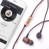 CASTI AUDIO EARBUDS CU FIR DIN BAMBUS