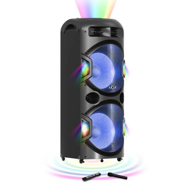 BOXA DUALA DJ ACTIVA CU GLOB LUMINOS