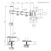 SUPORT MONITOR CU INCLINARE SI DUBLA ROTATIE 17-32”