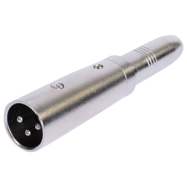 Adaptor xlr tata - jack 6.35 mama mono metal - conectica sonorizare
