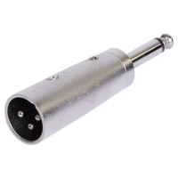 Adaptor xlr tata - jack 6.35 tata mono metal - conectica de sonorizare