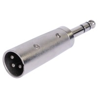 Adaptor xlr tata - jack 6.35 tata stereo metal - conectare profesională