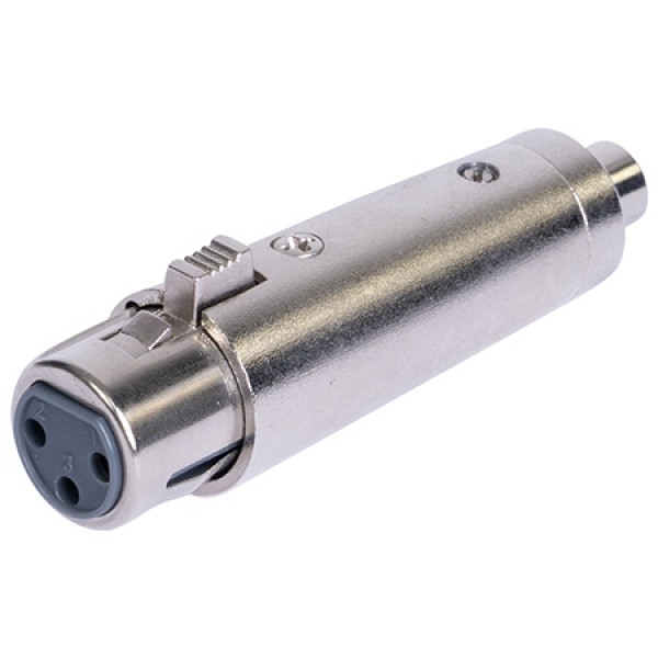 Adaptor xlr mama - rca mama metal pentru conectica audio