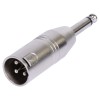 Adaptor xlr tata - jack 6.35 tata mono metal - conectivitate de înaltă calitate