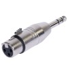 Adaptor xlr mama - jack 6.35 tata stereo metal - conectică de calitate