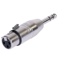 Adaptor xlr mama - jack 6.35 tata stereo metal - conectică de calitate