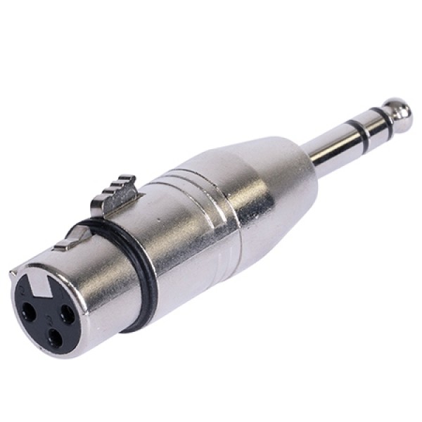 Adaptor xlr mama - jack 6.35 tata stereo metal - conectică de calitate