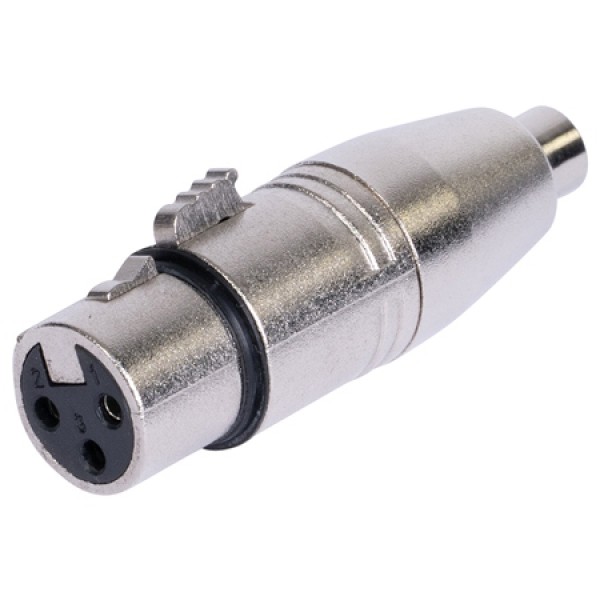 Adaptor xlr mama - rca mama metal pentru conectica profesională Adaptor xlr mama - rca mama metal pentru conectica profesională