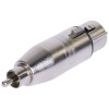 Adaptor xlr mama - rca tata metal pentru conectica sonorizare Adaptor xlr mama - rca tata metal pentru conectica sonorizare