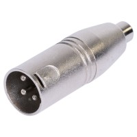 Adaptor xlr tata - rca mama metal pentru sonorizare