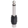 Adaptor jack 6.35 tata - rca mama mono | conectica de calitate Adaptor jack 6.35 tata - rca mama mono | conectica de calitate