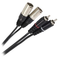 CABLU 2RCA TATA - 2X XLR TATA 0.6M