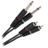 CABLU 2X JACK 6.35 TATA MONO - 2RCA TATA 3M