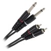 CABLU 2X JACK 6.35 TATA MONO - 2 RCA TATA 6M