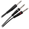 CABLU Y JACK 6.3MM STEREO - 2 X JACK 6.3MM MONO 3M