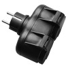 Adaptor 2 cai ip44 16a max 3500w - negru de la optronica