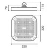 LAMPA LED HIGH BAY 200W 100LM/W 6000K IP65 - NEGRU LAMPA LED HIGH BAY 200W 100LM/W 6000K IP65 - NEGRU
