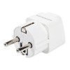 Adaptor norma uk 220v 1000w 10a cupru - alb pentru utilizare sigură