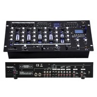 Mixer DJ Profesional BST, 6 Canale, 14 Intrari, Bluetooth, USB/SD, Player si Inregistrare, Rackabil 19