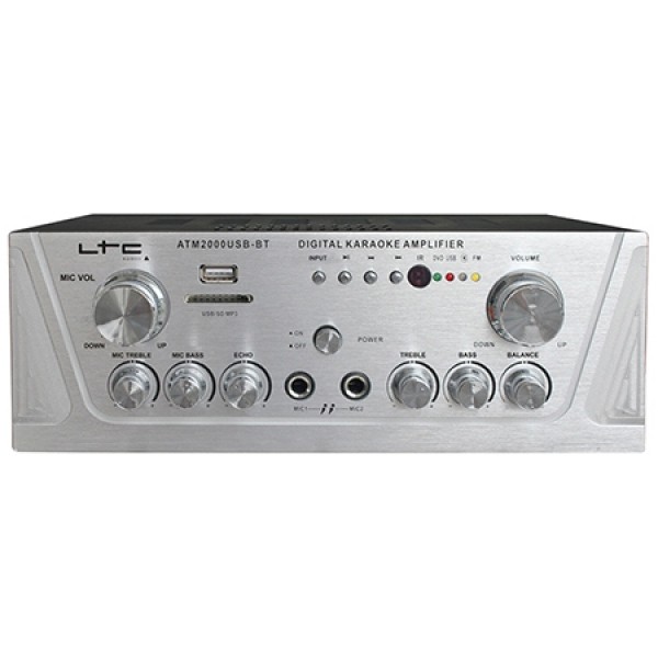 Amplificator stereo karaoke usb mp3/sd/bluetooth 50w