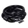 Antifurt bicicleta otel model cu cifru 1m - negru, 1000mm