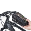 GEANTA BICICLETA CU SUPORT TELEFON PRINDERE PE CADRU - NEGRU