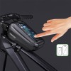 GEANTA BICICLETA CU SUPORT TELEFON PRINDERE PE CADRU - NEGRU
