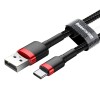 CABLU USB - TIP C 2A 10W  BASEUS- NEGRU/ROSU
