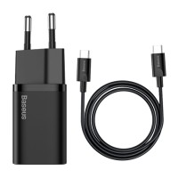 INCARCATOR RETEA USB-C FAST CHARGING PD 25W BASEUS - NEGRU