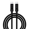 CABLU USB-C - USB-C 100W 1.5M - NEGRU CABLU USB-C - USB-C 100W 1.5M - NEGRU