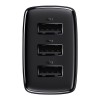 INCARCATOR RETEA 3XUSB FAST CHARGING 17W BASEUS - NEGRU INCARCATOR RETEA 3XUSB FAST CHARGING 17W BASEUS - NEGRU