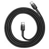CABLU USB TIP C - TIP C PD 2.0 60W 3A 1M BASEUS - GRI/NEGRU