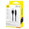 CABLU USB - LIGHTNING 2.4A 1M BASEUS - NEGRU CABLU USB - LIGHTNING 2.4A 1M BASEUS - NEGRU