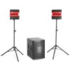 KIT 2.1 SUBWOOFER 18''/46CM + 2 SATELITI 4''/10CM 1200W RMS KIT 2.1 SUBWOOFER 18''/46CM + 2 SATELITI 4''/10CM 1200W RMS