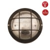 LAMPA DE PERETE/TAVAN CU SOCLU E27 IP44  - NEGRU