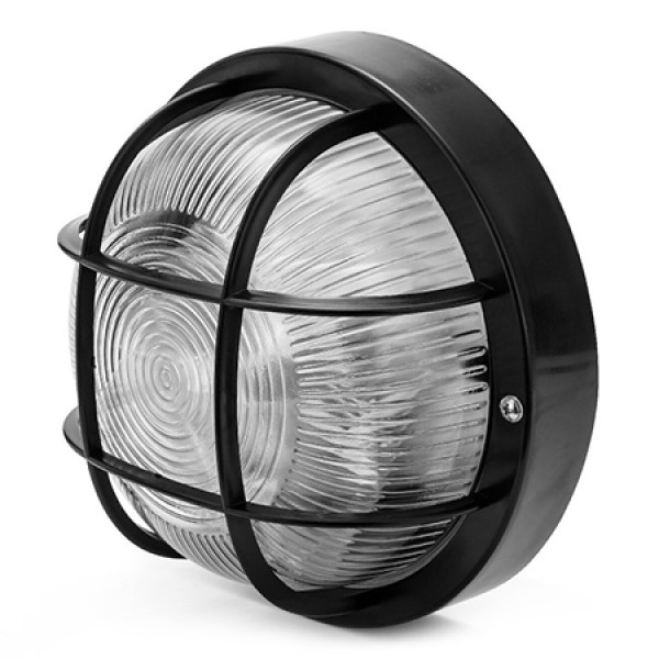 LAMPA DE PERETE/TAVAN CU SOCLU E27 IP44  - NEGRU
