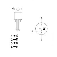 TRANZISTOR MOS CANAL N 600V  4A 100W