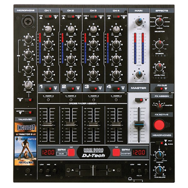 PROFESSIONAL DJ MIXER WITH EFFECTS AND BPM PROFESSIONAL DJ MIXER WITH EFFECTS AND BPM