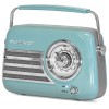 RADIO FM PORTABIL NOSTALGIA 30W CU FUNCTIE BLUETOOTH/AUX -ALBASTRU