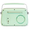 Radio Portabil Nostalgia Madison, Stil Retro, 15W, Bluetooth, Autonomie Baterie, Verde