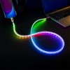 CABLU USB-C - USB-C FAST CHARGE 1M ILUMINAT LED CABLU USB-C - USB-C FAST CHARGE 1M ILUMINAT LED