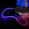 CABLU USB-C - USB-C FAST CHARGE 1M ILUMINAT LED CABLU USB-C - USB-C FAST CHARGE 1M ILUMINAT LED