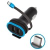 INCARCATOR AUTO 3A CU 2XUSB A + CABLU USB-C 0.2M INCARCATOR AUTO 3A CU 2XUSB A + CABLU USB-C 0.2M
