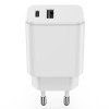 INCARCATOR RETEA USB-C +USB A FAST CHARGING 20W - ALB INCARCATOR RETEA USB-C +USB A FAST CHARGING 20W - ALB