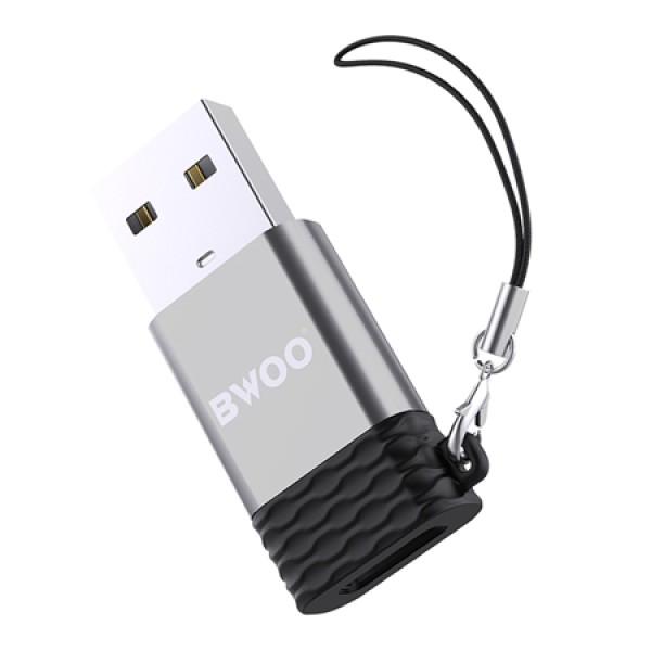 Adaptor otg usb la usb-c - 2.4a, viteză transfer 480 mbps