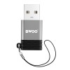 Adaptor otg usb la usb-c - 2.4a, viteză transfer 480 mbps