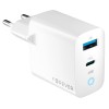 INCARCATOR RETEA USB-C + USB A FAST CHARGING 45W - ALB